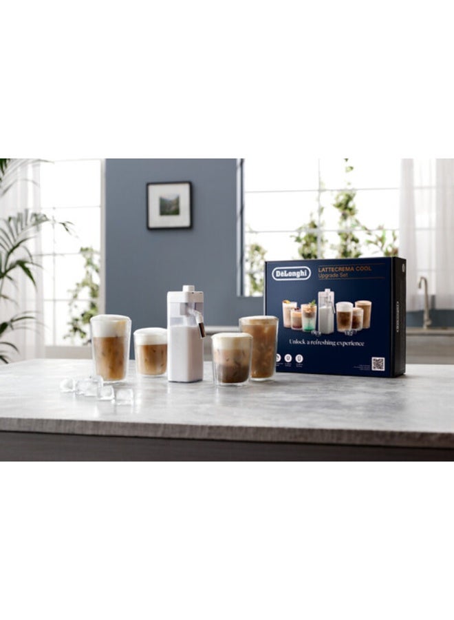 De'Longhi Rivelia Upgrade Set Coffee Maker Carafe, 15 fl oz Double Wall Glass, Cold Foam, Detachable, Self Cleaning - Image 4